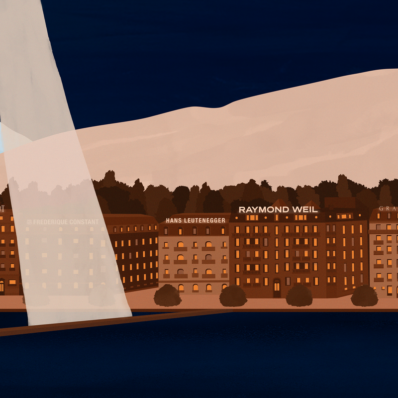 Genève | Jet d'Eau | Blue